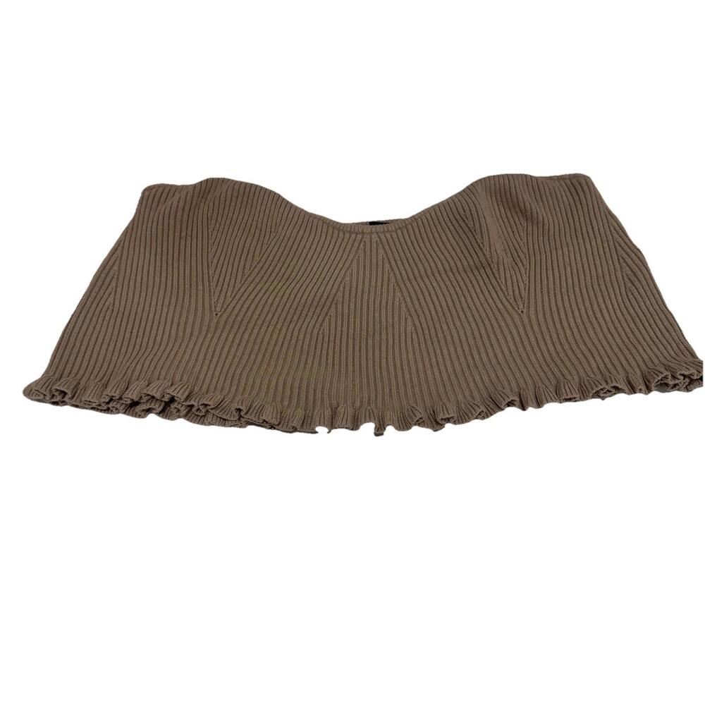 Women’s Majorelle Women's Tan Top Size Large L Croptop - Picture 2 of 9